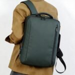 Sac à Dos Business Voyage pour Homme Convertible en Sac à Main Poche Extensible Vert SACHM01V - حقيبة ظهر للرجال متعددة الاستخدامات للكمبيوتر المحمول