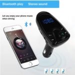 Transmetteur FM Modulateur pour Voiture - Affichage Numérique, Lecteur USB et Carte TF Charge Rapide - جهاز بث وتعديل ترددات للسيارة مع شاشة رقمية وشاحن سريع