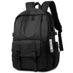 ⁦Sac à Dos Ergonomique et Imperméable Port USB Intégré Noir SACHM02N - حقيبة ظهر متعددة الوظائف للعمل والسفر مع منفذ شحن⁩ - الصورة ⁦2⁩