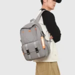 Sac à Dos Ergonomique et Imperméable Port USB Intégré Gris SACHM02G - حقيبة ظهر متعددة الوظائف للعمل والسفر مع منفذ شحن