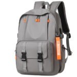 ⁦Sac à Dos Ergonomique et Imperméable Port USB Intégré Gris SACHM02G - حقيبة ظهر متعددة الوظائف للعمل والسفر مع منفذ شحن⁩ - الصورة ⁦3⁩
