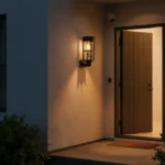 ⁦Éclairage Solaire de Jardin Extérieur avec Support Murale HW-1288B - مصابيح حدائق شمسية فاخرة إضاءة دافئة⁩ - الصورة ⁦6⁩