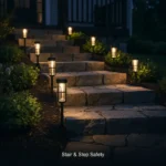 ⁦Éclairage Solaire de Jardin Extérieur avec Support Murale HW-1288B - مصابيح حدائق شمسية فاخرة إضاءة دافئة⁩ - الصورة ⁦13⁩