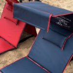 ⁦Chaise Longue de Plage Pliable avec Pare-Soleil et Oreiller Intégré - كرسي شاطئ قابل للطي مع مظلة شمسية ووسادة مدمجة⁩ - الصورة ⁦4⁩