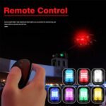 Mini Lumières LED Flash Anti-Collision avec Télécommande sans Fil 30 Modes 2Pcs - أضواء فلاش مع ريموت كنترول لاسلكي لسائقي الدراجات - الصورة 4