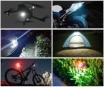 Mini Lumières LED Flash Anti-Collision avec Télécommande sans Fil 30 Modes 2Pcs - أضواء فلاش مع ريموت كنترول لاسلكي لسائقي الدراجات - الصورة 9