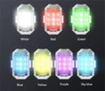 Mini Lumières LED Flash Anti-Collision avec Télécommande sans Fil 30 Modes 2Pcs - أضواء فلاش مع ريموت كنترول لاسلكي لسائقي الدراجات - الصورة 12