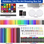 ⁦Coffret d'Art Deluxe 144 Pièces avec Mallette Portable - علبة أدوات الرسم والتلوين الفاخرة 144 قطعة داخل حقيبة⁩ - الصورة ⁦7⁩