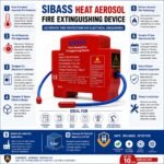 Extincteur Aérosol Automatique pour Armoires Électriques Activation Thermique 20G- جهاز إطفاء الحريق الهوائي الأوتوماتيكي للخزانات الكهربائية - الصورة 5
