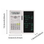 ⁦Calculatrice Scientifique 2en1 (240 Fonctions) avec Tapis d'Écriture LCD 6P et Stylet Intégré - حاسبة علمية متطورة 2 في 1 مع لوح كتابة وملاحظات⁩ - الصورة ⁦2⁩