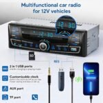 Autoradio Bluetooth 1-DIN avec Égaliseur DSP et Éclairage 7 Couleurs SP0707 - راديو سيارة بلوتوث مع ميزان صوت وإضاءة 7 ألوان