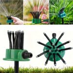 ⁦Arroseur de Jardin Rotatif 360 dégrée Multidirectionnel 12 Tuyaux Flexibles - رشاش مياه حدائق متعدد الاتجاهات 360 درجة بـ 12 خرطوم مرن⁩ - الصورة ⁦2⁩