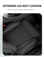 ⁦Extension de Siège de Voiture Support de Jambes en Cuir Design Ergonomique Antidérapant - وسادة تمديد مقعد السيارة لدعم الأرجل⁩ - الصورة ⁦5⁩