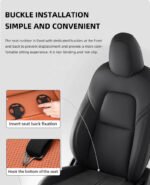 ⁦Extension de Siège de Voiture Support de Jambes en Cuir Design Ergonomique Antidérapant - وسادة تمديد مقعد السيارة لدعم الأرجل⁩ - الصورة ⁦8⁩