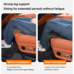 ⁦Extension de Siège de Voiture Support de Jambes en Cuir Design Ergonomique Antidérapant - وسادة تمديد مقعد السيارة لدعم الأرجل⁩ - الصورة ⁦4⁩