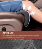 ⁦Extension de Siège de Voiture Support de Jambes en Cuir Design Ergonomique Antidérapant - وسادة تمديد مقعد السيارة لدعم الأرجل⁩ - الصورة ⁦12⁩