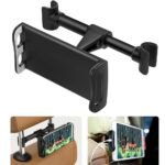 Support de Voiture pour Appui-Tête Tablettes et Smartphones avec Accès Chargeur - حامل هاتف وتابلت لمقعد السيارة الخلفي قابل للدوران 360 درجة