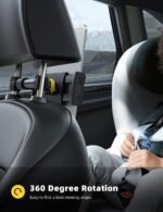 Support de Voiture pour Appui-Tête Tablettes et Smartphones avec Accès Chargeur - حامل هاتف وتابلت لمقعد السيارة الخلفي قابل للدوران 360 درجة - الصورة 7