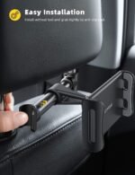 Support de Voiture pour Appui-Tête Tablettes et Smartphones avec Accès Chargeur - حامل هاتف وتابلت لمقعد السيارة الخلفي قابل للدوران 360 درجة - الصورة 14