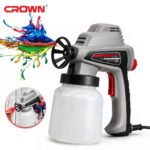Pistolet à Peinture Électrique Crown 80W 700ml CT31012 Pression 140 Bar - مسدس رش دهان كهربائي 80 واط سعة 700 مل من كراون