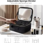 Trousse de Maquillage et Voyage avec Miroir LED Intégré 3 Modes de Lumière - حقيبة تنظيم المكياج والسفر مع مرآة مضيئة