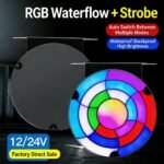 ⁦Feux Arrière LED RGB Séquentiels pour Camion 12V/24V 2 pcs Rainbow - مصابيح خلفية تحذيرية للشاحنات ملونة (قطعتين)⁩ - الصورة ⁦4⁩