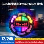 Feux Arrière LED RGB Séquentiels pour Camion 12V/24V 2 pcs Devile Eye - مصابيح خلفية تحذيرية للشاحنات ملونة (قطعتين)
