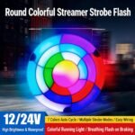 Feux Arrière LED RGB Séquentiels pour Camion 12V/24V 2 pcs Rainbow - مصابيح خلفية تحذيرية للشاحنات ملونة (قطعتين)