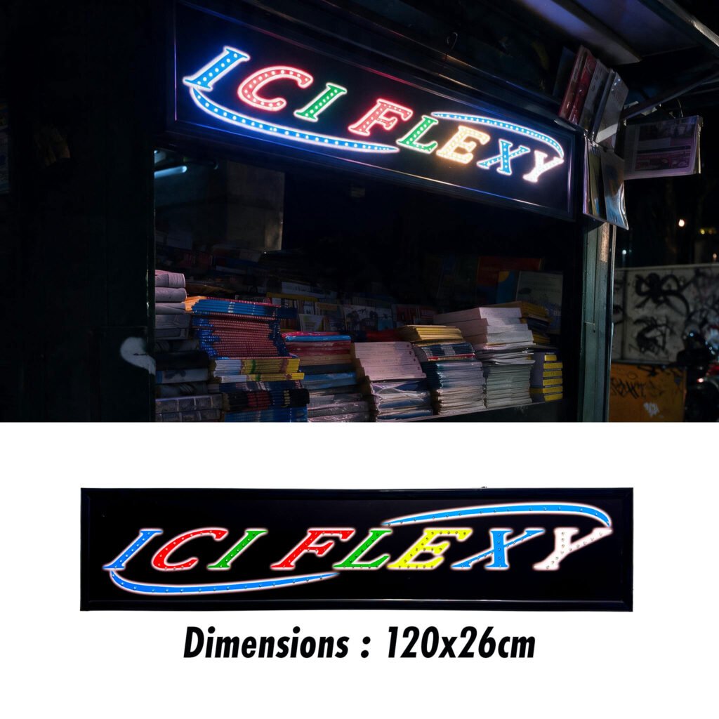 Plaque de Signalisation LED Multicolore Flexy Large V2- لوحة إشهارية ضوئية