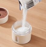 ⁦Pots à Épices Magnétiques Couvercle Transparent Fixation Au Mur 4Pcs - علب توابل مغناطيسية لحفظ البهارات وتنظيم المطبخ⁩ - الصورة ⁦7⁩