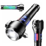 Lampe Torche Tactique LED 1200 Lumens Portée 450m avec Éclairage Latéral - مصباح يدوي تكتيكي عالي الإضاءة متعدد الاستخدامات