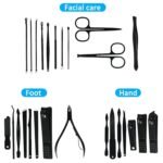 ⁦Kit de manucure 26 PCS coupe-ongles professionnel en acier inoxydable - طقم العناية بالأظافر والجسم⁩ - الصورة ⁦2⁩
