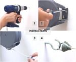 ⁦Corde à Linge Rétractable Automatique 15m Fixation Murale Supporte 10kg - حبل غسيل ملابس أوتوماتيكي قابل للسحب بطول 15 متراً⁩ - الصورة ⁦2⁩