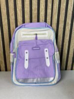 ⁦Sac à Dos Scolaire Style Kawaii Grand Volume Tissu Imperméable Mauve SACKDS01MV - حقيبة مدرسية بتصميم كاوايي⁩ - الصورة ⁦2⁩