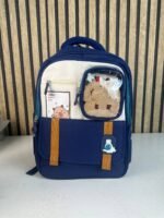 ⁦Sac à Dos Scolaire Style Kawaii Grand Volume avec Peluche Incluse Tissu Imperméable Bleu SACKDS04BLG - حقيبة مدرسية بتصميم كاوايي⁩ - الصورة ⁦2⁩