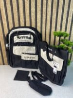⁦Sac à Dos Multifonctionnel Kawaii Grand Volume Imperméable et Résistant 5Pcs Noir SACKDS10N - حقيبة ظهر بعدة قطع بتصميم كاوايي⁩ - الصورة ⁦2⁩