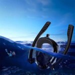 ⁦Masque de Plongée Intégral 180 ° Grande vue Anti-buée avec Double Tubes- قناع غوص إحترافي⁩ - الصورة ⁦9⁩