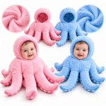 Costume Bébé Pieuvre Doux et Confortable – زيّ أطفال على شكل أخطبوط ناعم ومريح