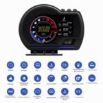 ⁦Afficheur Tête Haute HUD Intelligent Pour Voiture Système Double OBD2 + GPS 10 Alarme de Vitesse et Écran LCD - عداد السرعة الرقمي والشاشة الذكية للسيارة نظام مزدوج⁩ - الصورة ⁦4⁩