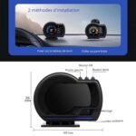 ⁦Afficheur Tête Haute HUD Intelligent Pour Voiture Système Double OBD2 + GPS 10 Alarme de Vitesse et Écran LCD - عداد السرعة الرقمي والشاشة الذكية للسيارة نظام مزدوج⁩ - الصورة ⁦3⁩
