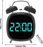 ⁦Réveil Numérique Intelligent LED Minuterie Luminescence Réglable et Port USB GHB032 - منبه رقمي ذكي مع مؤقت وإضاءة وتحكم بالصوت⁩ - الصورة ⁦5⁩