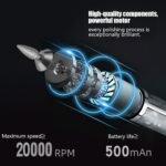 ⁦Ponceuse à Ongles Électrique Sans Fil Rechargeable Pour Manucure et Pédicure 4 Vitesses, 12 Embouts - مبرد ومقلم الأظافر الكهربائي اللاسلكي القابل للشحن⁩ - الصورة ⁦5⁩