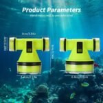 Lampe Frontale de Plongée LED Étanche 15m Distance 350m GM - مصباح رأس مقاوم للماء للغوص حتى عمق 15 متر