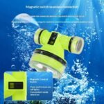 Lampe Frontale de Plongée LED Étanche 15m Distance 350m GM - مصباح رأس مقاوم للماء للغوص حتى عمق 15 متر