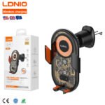 Support Téléphone Voiture avec Chargeur Sans Fil 15W Capteur Infrarouge LDNIO MA30 - حامل هاتف للسيارة وشاحن لاسلكي ذكي