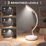 Lampe de Bureau LED Flexible 3 Niveaux de Luminosité pour Enfants - مصباح مكتب مرن بـ 3 مستويات إضاءة وحماية للعين للأطفال