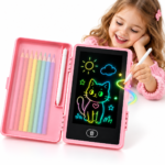 Trousse Scolaire 2 en 1 avec Tablette d'Écriture LCD pour Enfants - مقلمة مدرسية 2 في 1 مع لوح رسم للأطفال