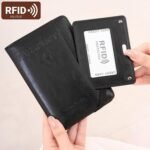 Porte-Passeport de Voyage en Cuir PU avec Protection RFID - محفظة جواز سفر جلدية متعددة الجيوب