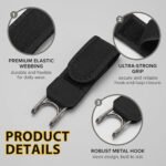 Ceinture Élastique Sans Boucle avec Crochets Métalliques - حزام سروال مطاطي بدون إبزيم بخطافات معدنية