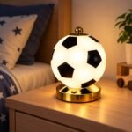 Lampe Ballon de Football LED – مجسم كرة القدم الذهبي للزينة والهدايا